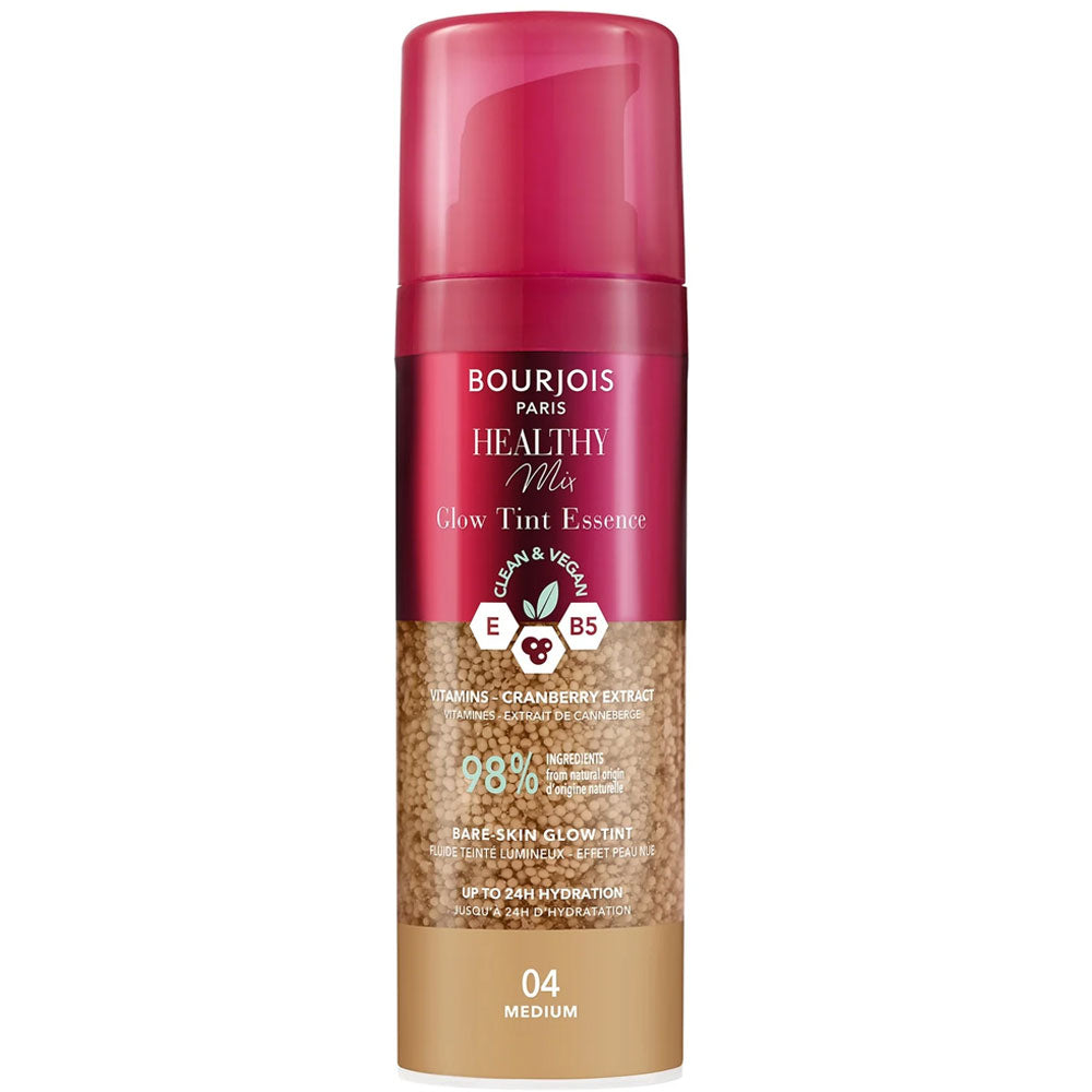 Healthy Mix Essence Clean & Vegan Glow Tinta - Kosteuttava ja kiinteyttävä Essence 30ml 04 Medium