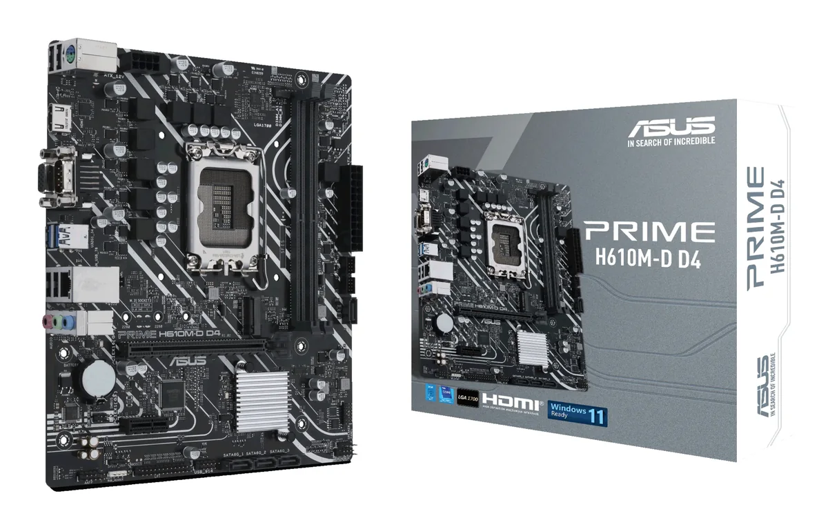 Asus PRIME H610M-D D4 LGA 1700 mATX -emolevy