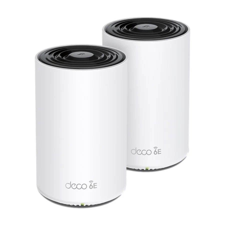 TP-Link Deco XE75 -mesh WiFi -järjestelmä, Wi-Fi 6E, AXE5400, Tri-band, 2 kpl, valkoinen