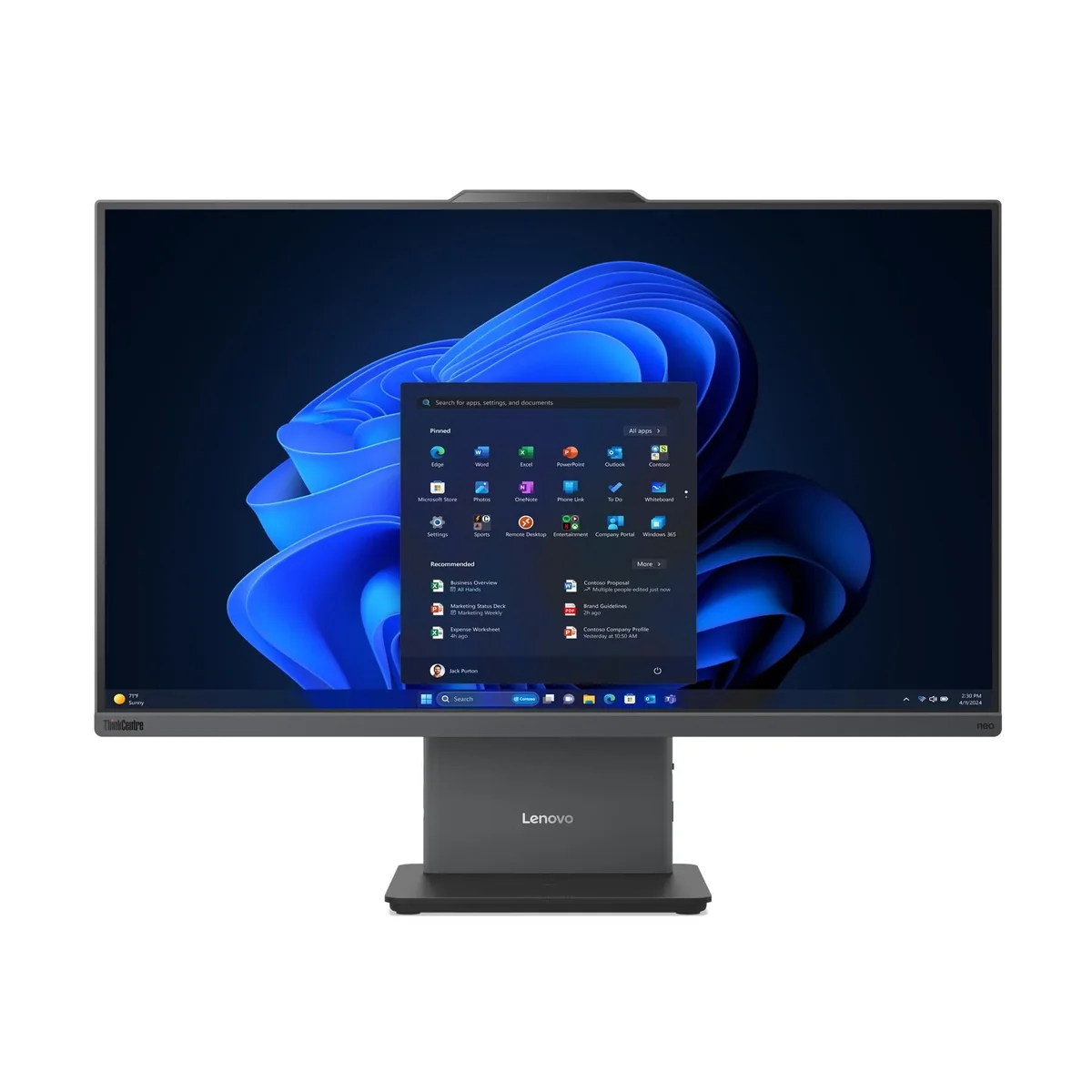Lenovo ThinkCentre neo 50a 24 Gen 6 LNL - all-in-one Core Ultra 5 226V - 16 GB - SSD 512 GB - LED 23.8" - Nordic