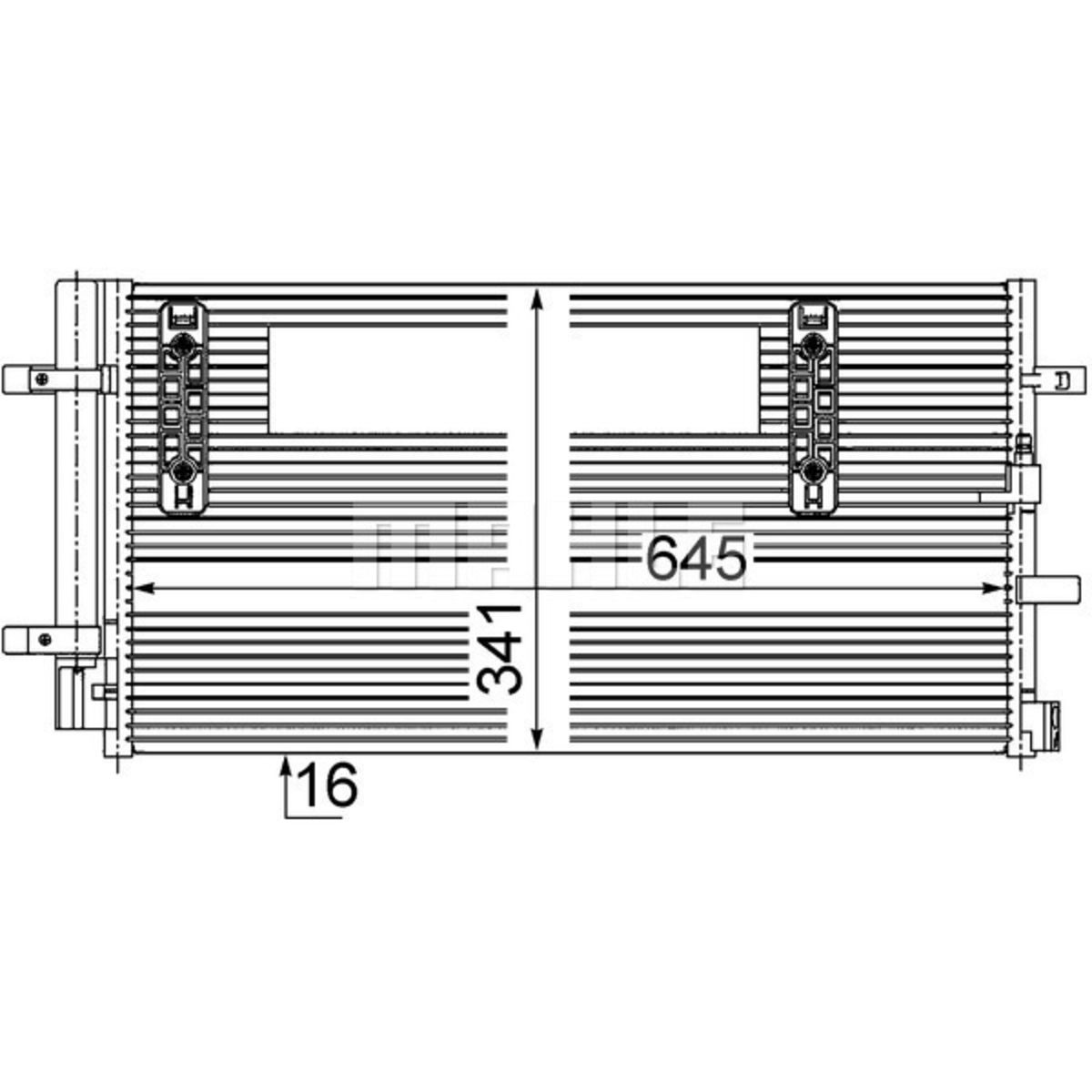 Lauhdutin, ilmastointilaite MAHLE AC 457 000S
