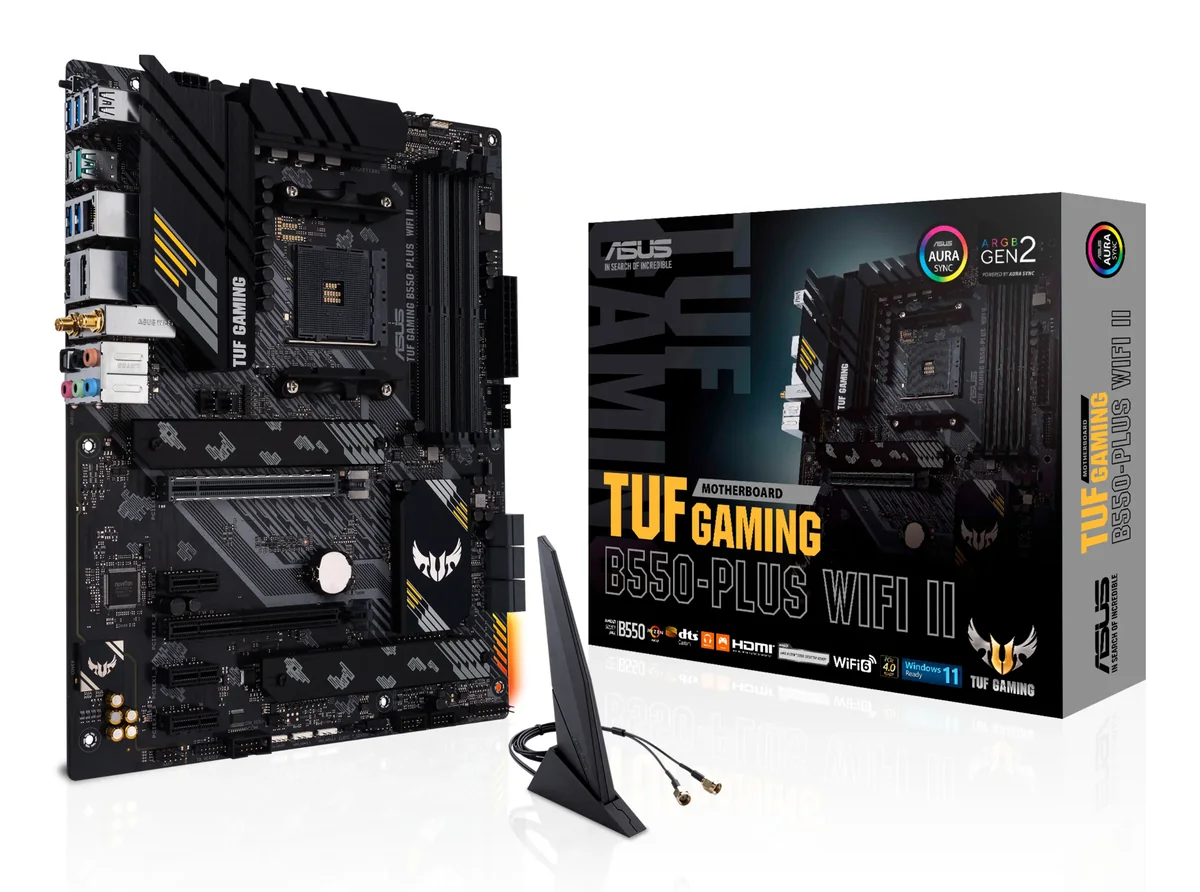 ASUS TUF PELI B550-PLUS WIFI II Emolevy - AMD B550 - AMD AM4 - DDR4 RAM - ATX