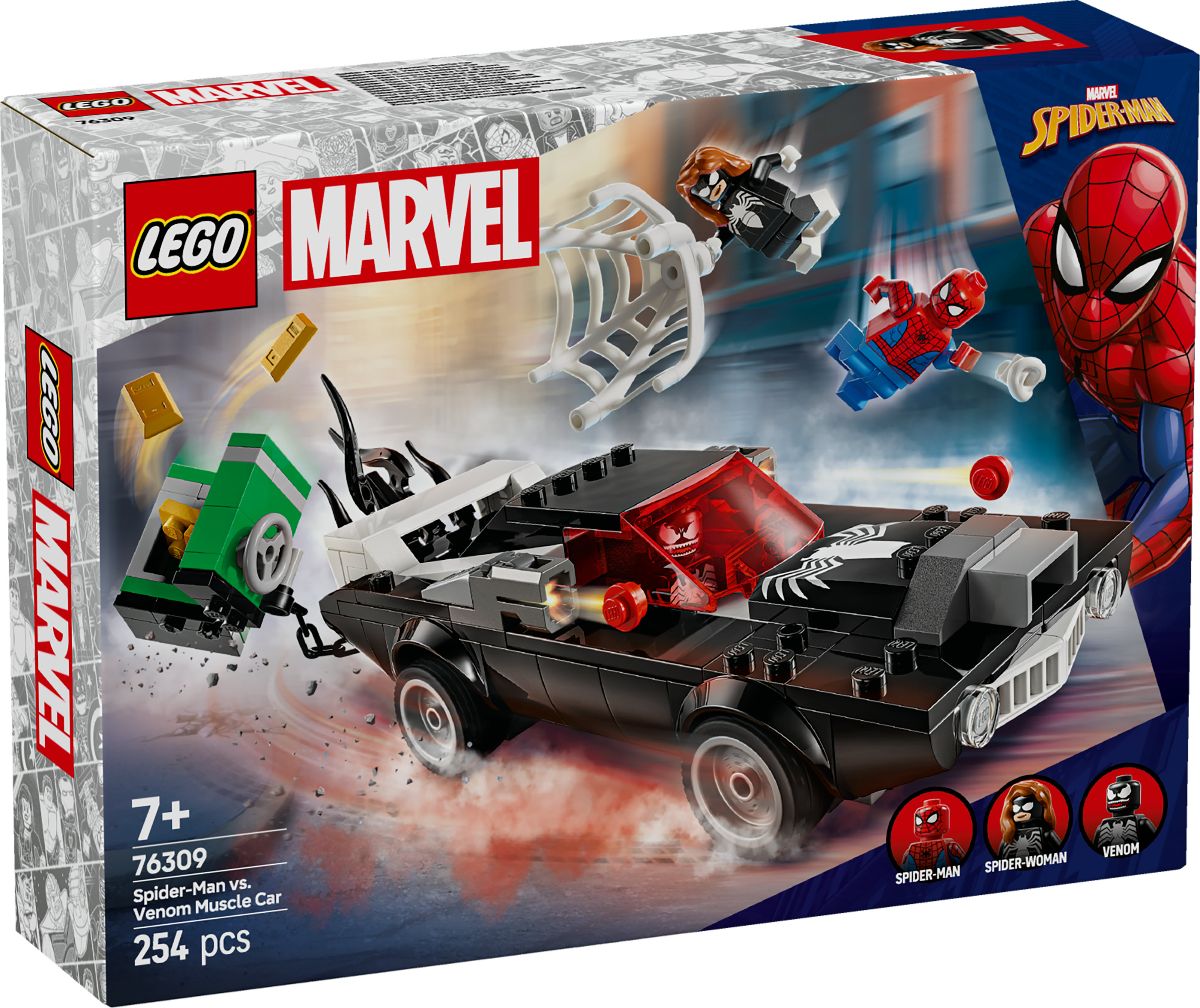 LEGO Supersankarit - Hämähäkkimies vs. Venom muskeliauto (76309)