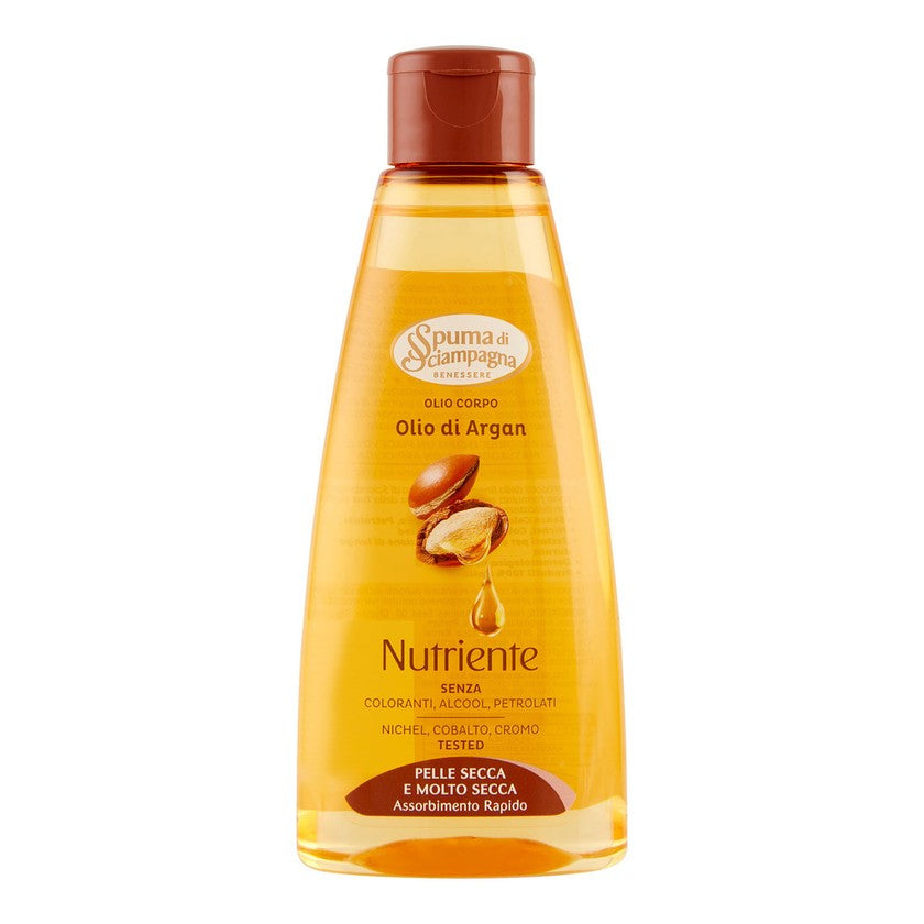 Spuma di sciampagna Hyvinvointi Ravitseva Vartaloöljy Arganöljy 150 ml