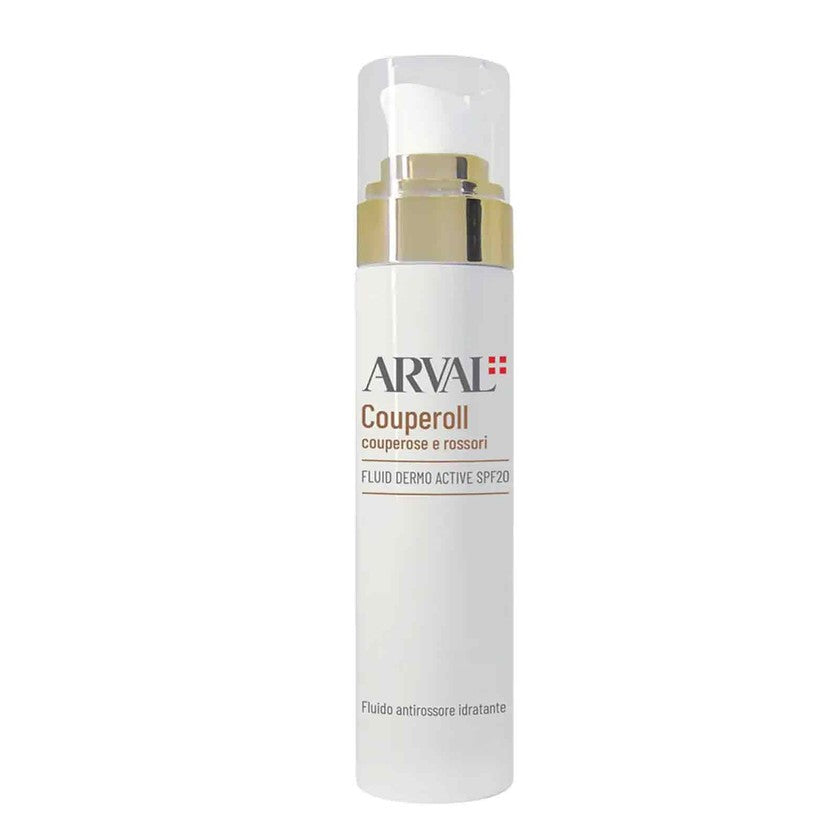 Arval couperoll dermo active fluid spf20 airless kosteuttava punoitusneste 50ml