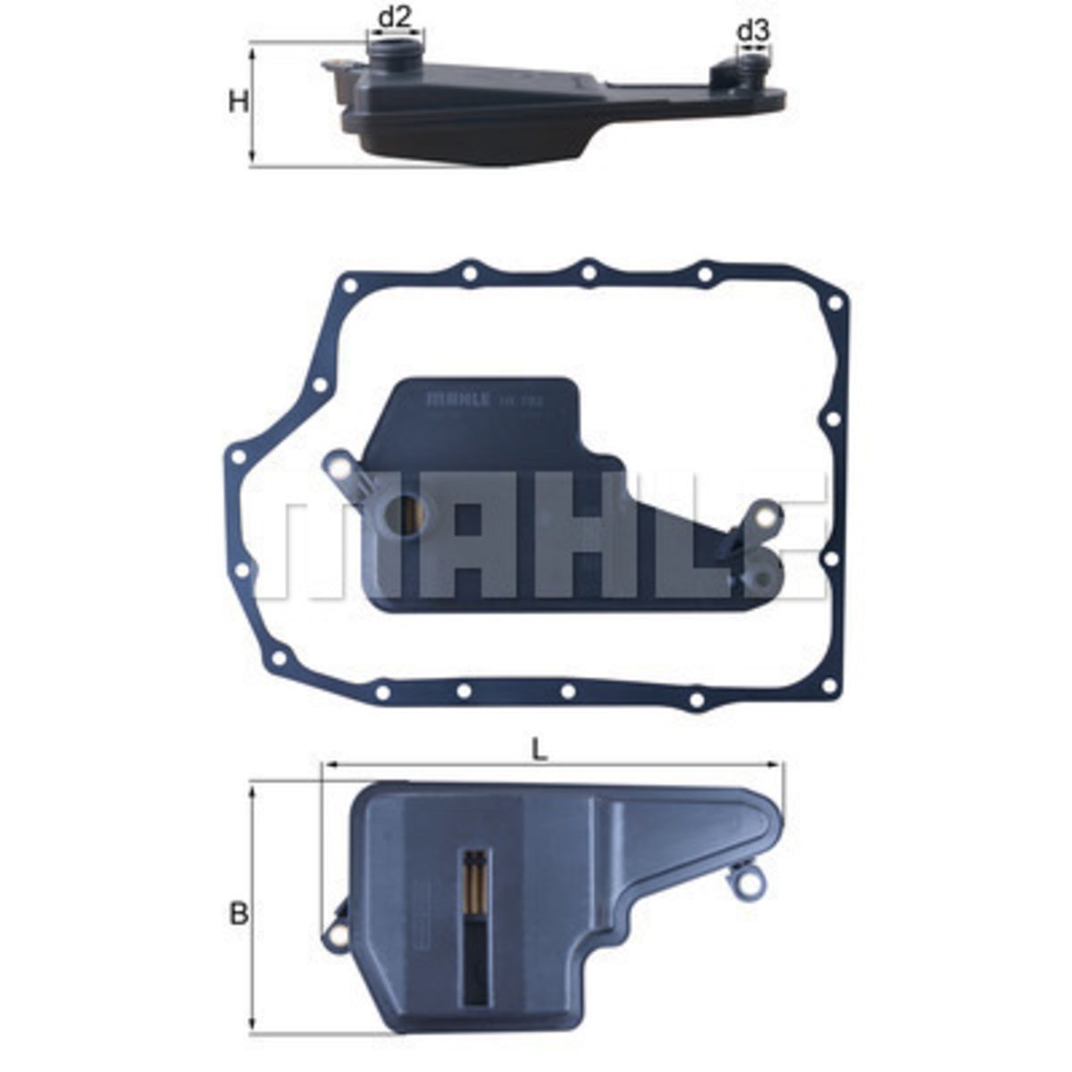 Hydrauliikkasuodatinsarja, automaattivaihteisto MAHLE HX 193D