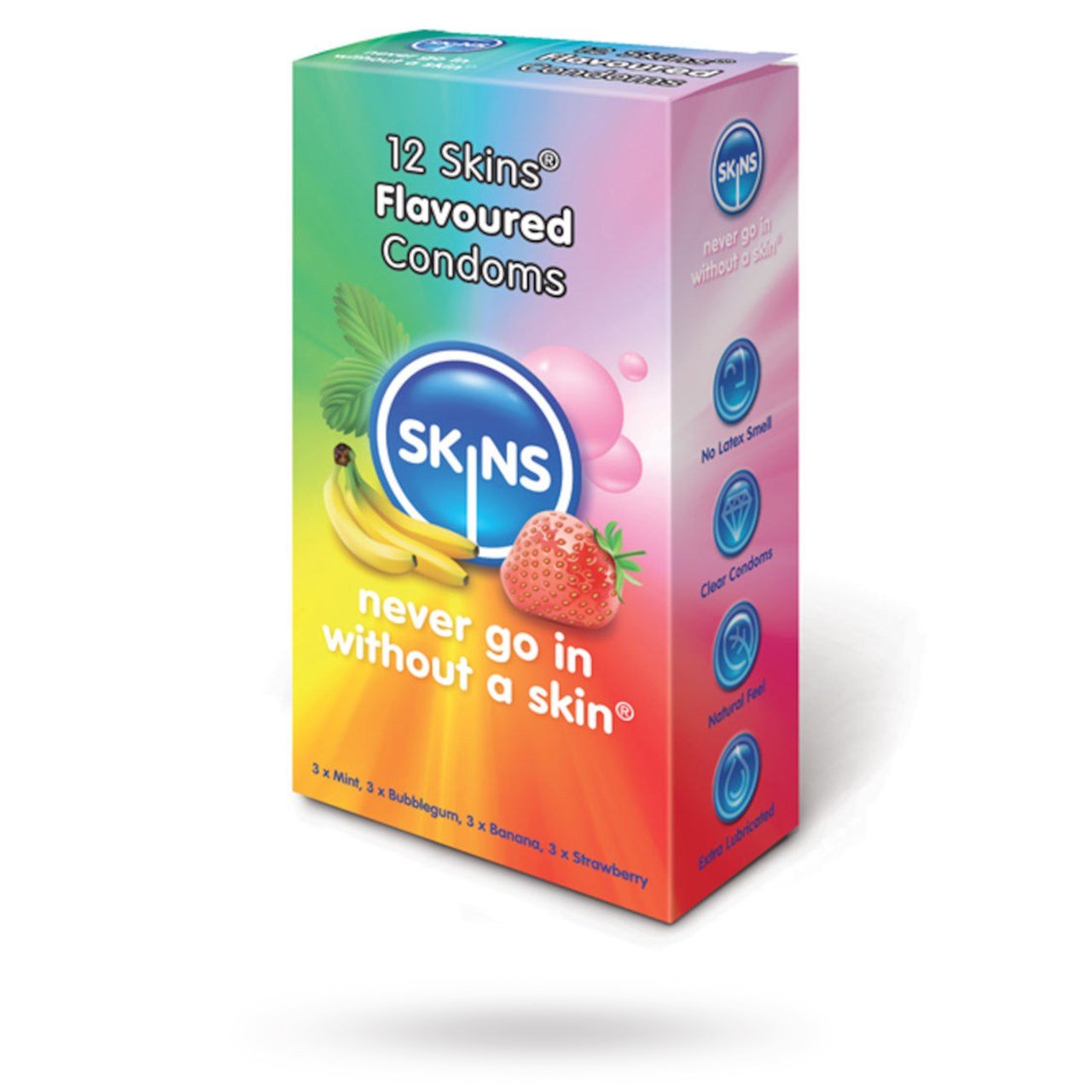 SKINS Skins Flavoured Premium Condoms Makukondomit 12 kpl