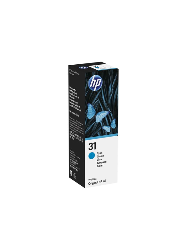 HP 31 / 1VU26AE Syaani-muste
