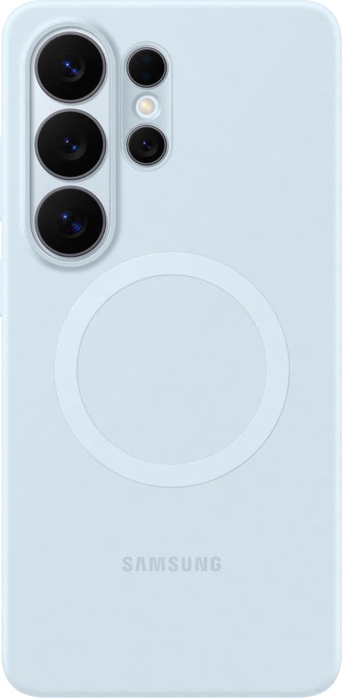 Samsung Galaxy S26 Ultra Silicone Magnet Case -suojakuori, Vaaleansininen