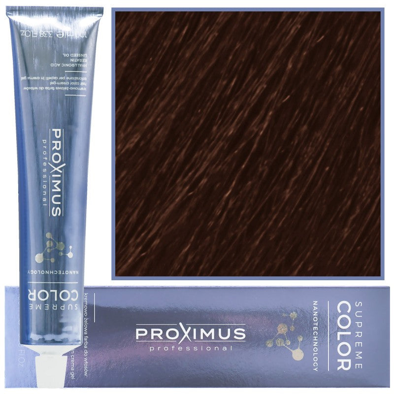 Proximus Supreme Color Nanotechnology Hiusväri 100ml 5,3 | Vaalea Kultainen Kastanja