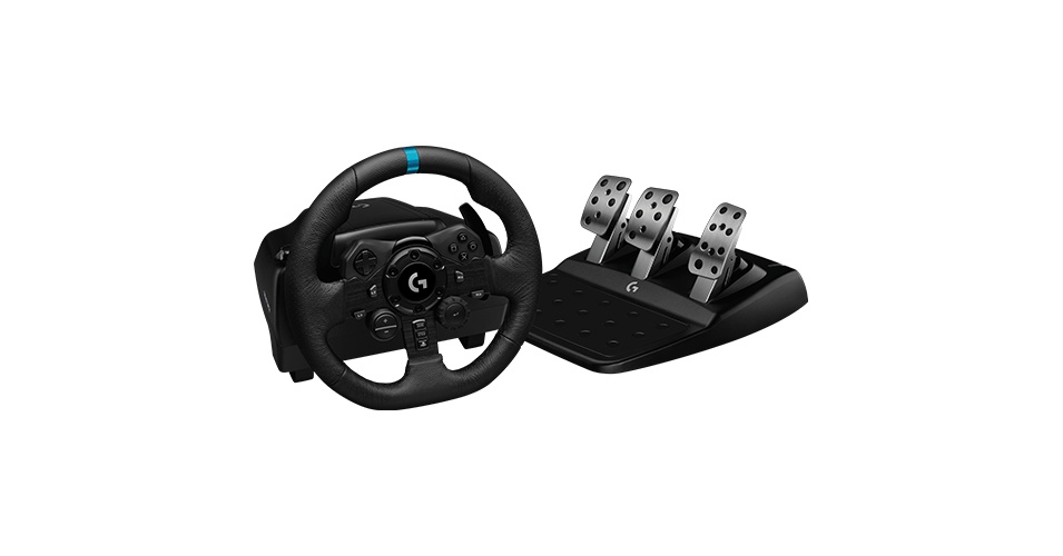 Logitech G923 rattiohjain ja polkimet PlayStation