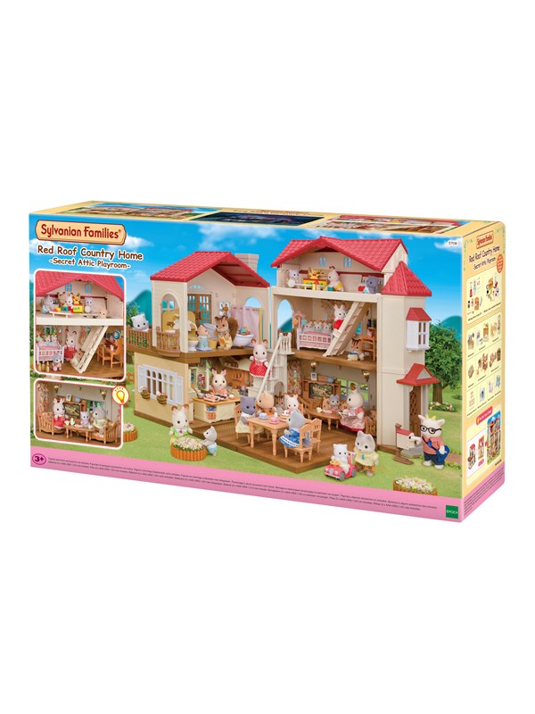 Sylvanian Families Red Roof Country Home Secret Attic Playroom