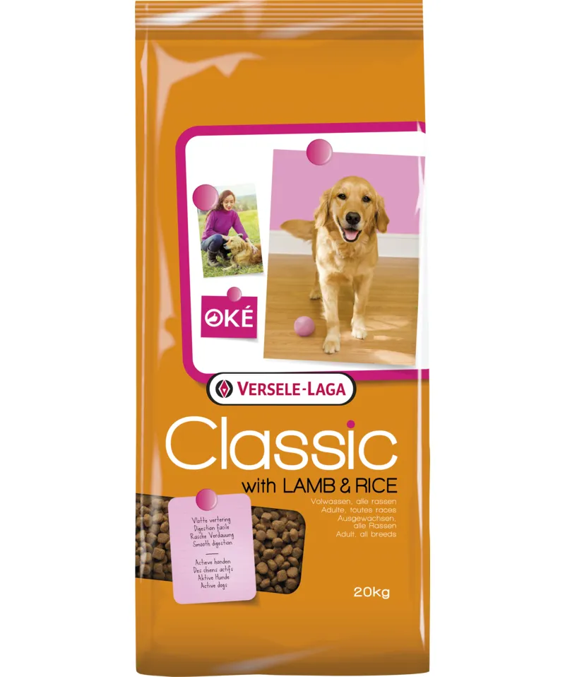 VERSELE-LAGA Classic Lamb & Rice - kuiva koiranruoka - 20 kg