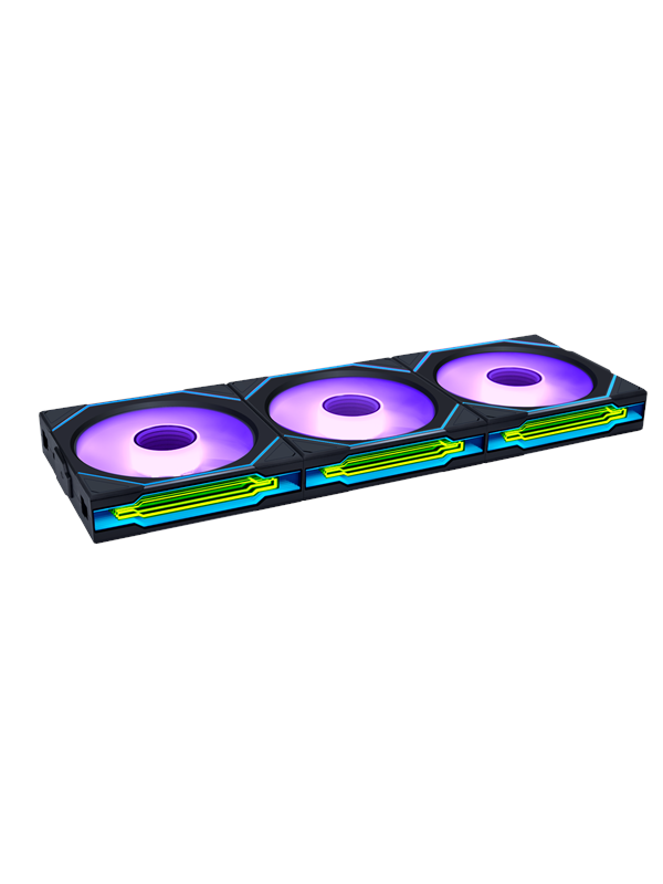 Lian Li UNI FAN SL-INFINITY Wireless Reverse (3-pack) - Kotelotuuletin - 120mm - Musta RGB LED valolla - 32 dBA