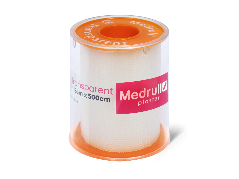 Medrull Transparent kiinnelaastari 5cmx500cm 1 kpl