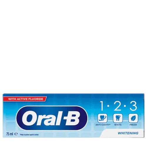 Oral-B 123 Whitening Hammastahna Aktiivisella Fluorilla - 75 ml