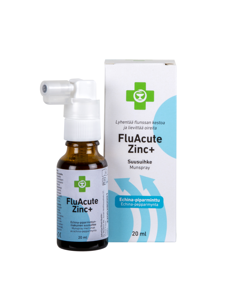 APTEEKKI FluAcute Zinc+ echina-piparminttu 20 ml sinkkisuihke