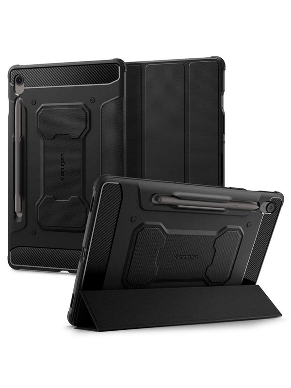 Spigen Rugged Armor Pro, Folio-kotelo, Samsung, Galaxy Tab S10 FE, 27,7 cm (10.9)