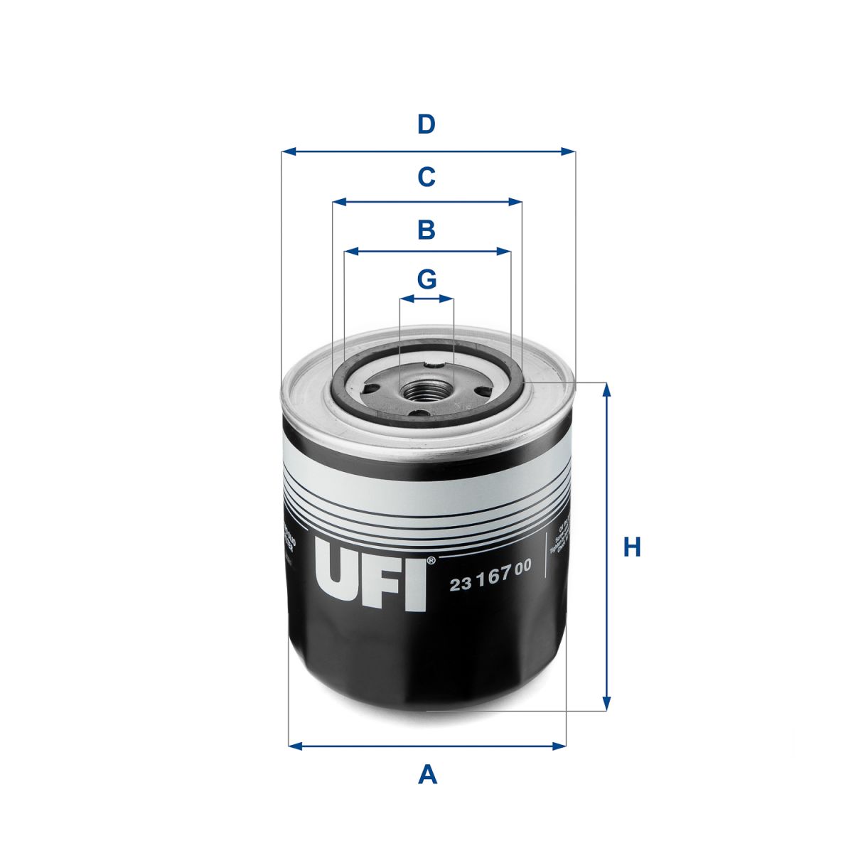 Polttoainesuodatin UFI 24.126.00