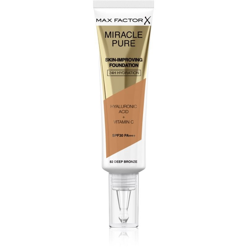 Max Factor Miracle Pure Skin-Improving Foundation SPF30 30 ml 82 Deep Bronze