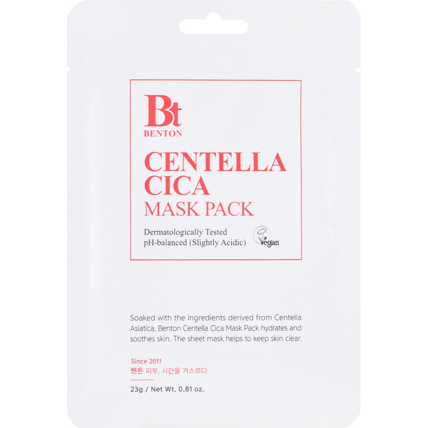 Benton Goodbye Redness Centella Sheet Mask