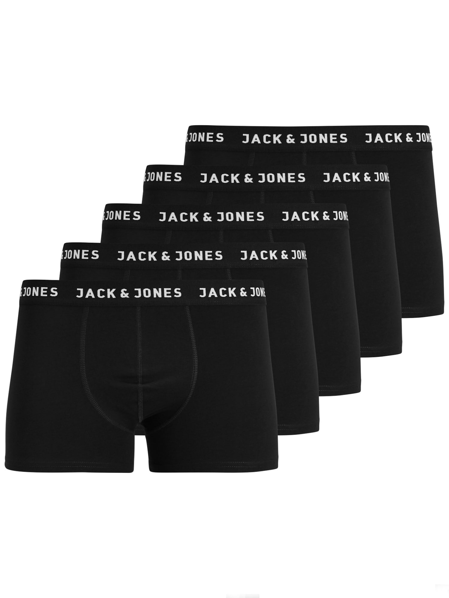 JACK & JONES Bokserishortsit 'JACHuey' musta / valkoinen