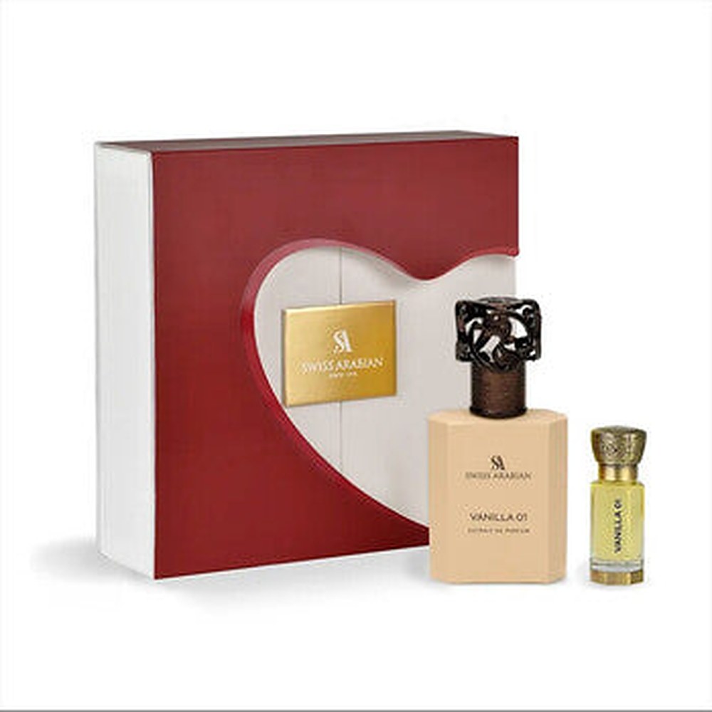 Swiss Arabian Vanilla 01 Lahjasetti Extrait de Parfum 50 ml ja tuoksuöljy 12 ml