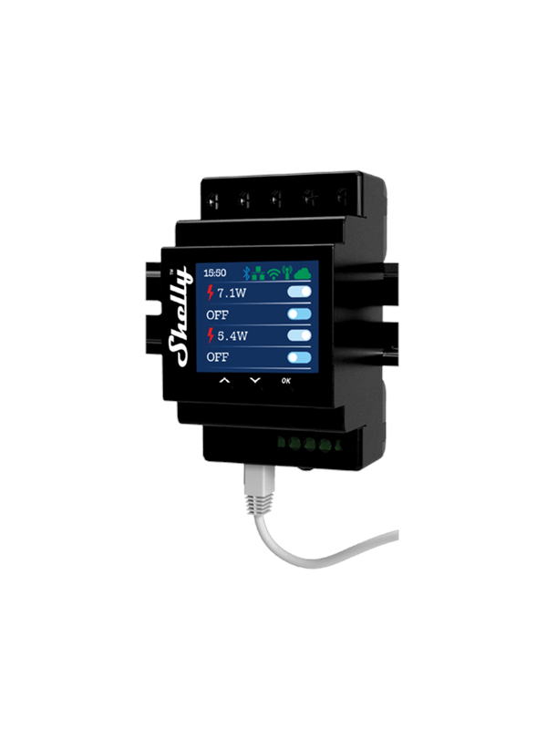 Shelly Pro 4PM V2 - WiFI-rele, 4 kanavaa tehonmittauksella