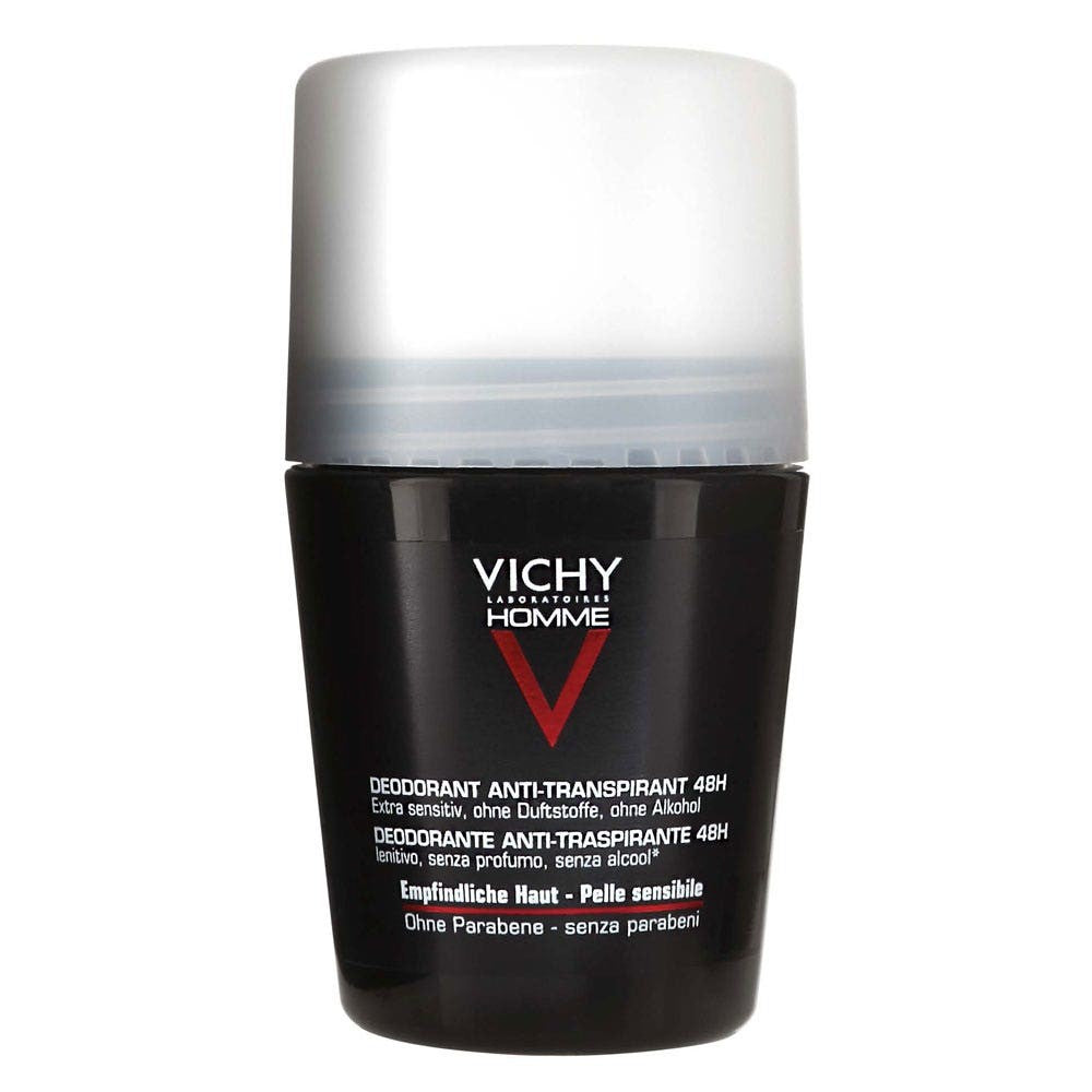 Vichy Deodoranttirulla Antiperspirant 48h Sensitive Skin 50 ml