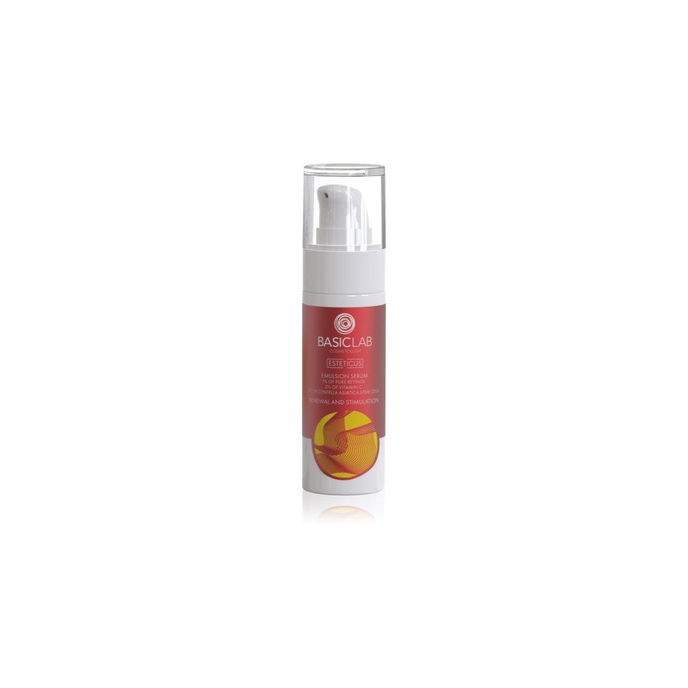 BasicLab Kosmetologia Esteticus kevyt yöemulsio uudistaa ihon pintaa 1 % Pure Retinol 30 ml