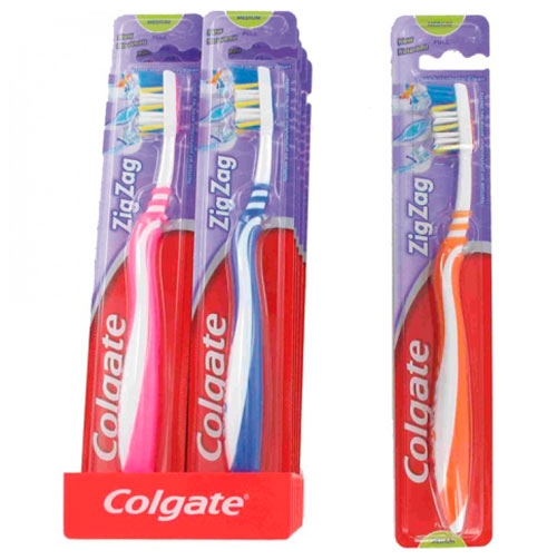 Colgate Zigzag Tandbørste - Medium - Orange