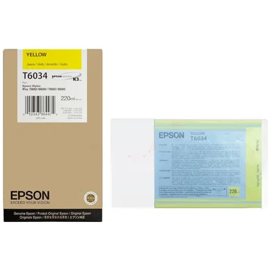Epson Epson T6034 Mustepatruuna Keltainen T6034 Vastaa: N/A