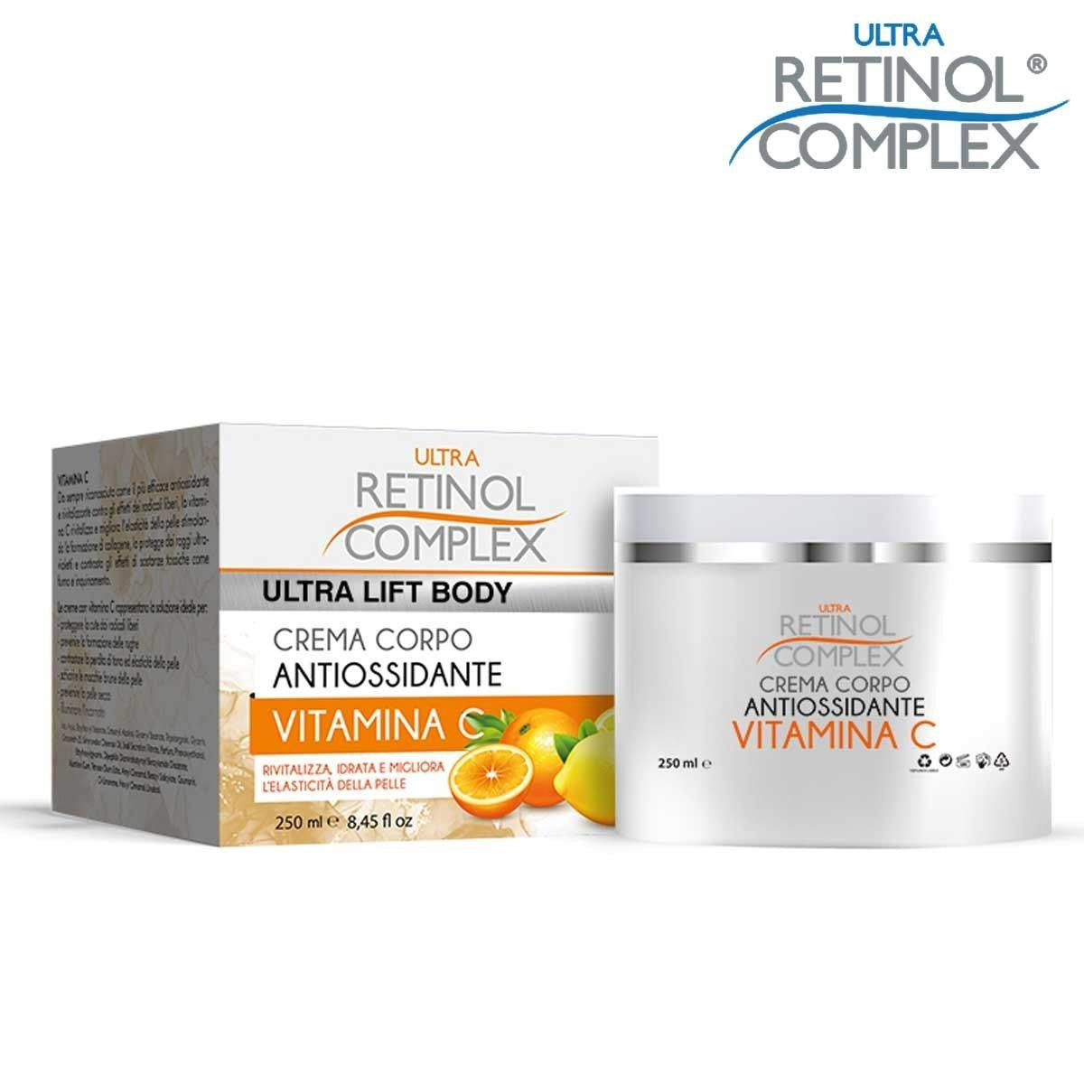 Retinolikompleksi antioksidanttinen vartalovoide c-vitamiini 250 ml