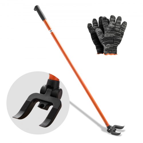 VEVOR Pallet Buster Tool, 1.1 m Carbon Steel Handle Wrecking Pry Bar, 907 kg Weight Capacity, Heavy Duty Deck Board Removal Tool, Breaker Bar for Flooring, Framing, Roofing, Trim, Drywall