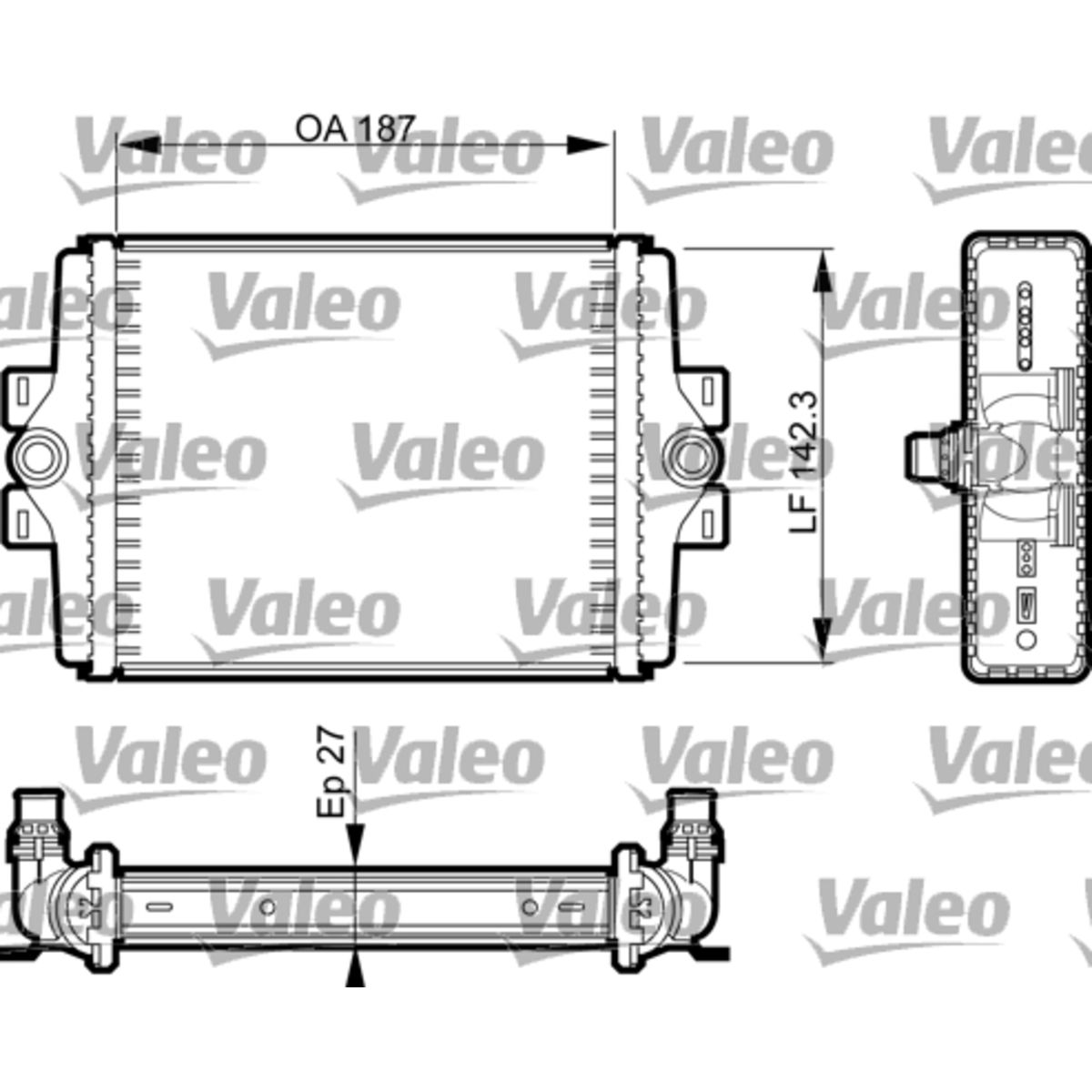 Jäähdytin, moottorin jäähdytys VALEO 735467