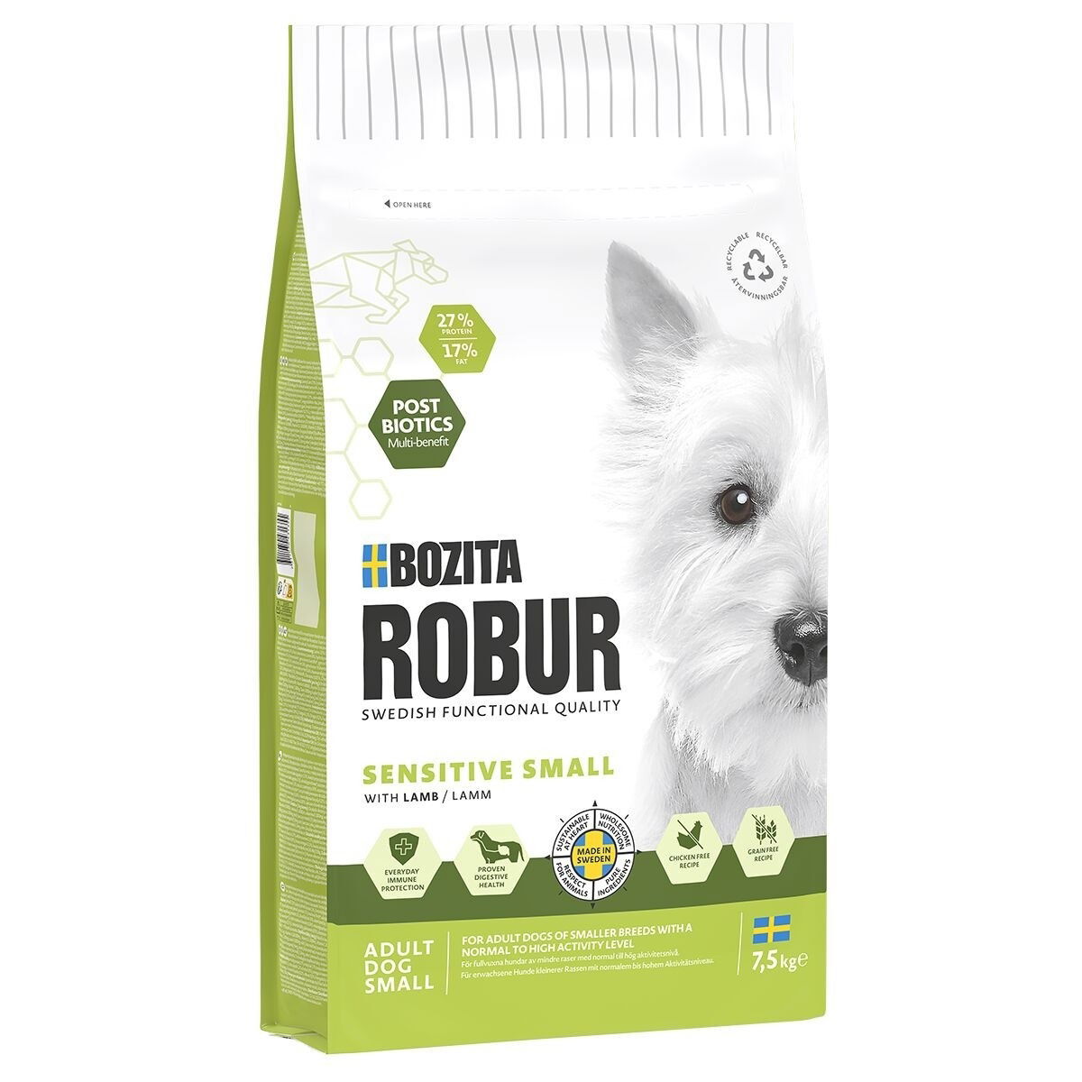 Bozita Robur Adult Small Breed Sensitive 2x7,5 kg