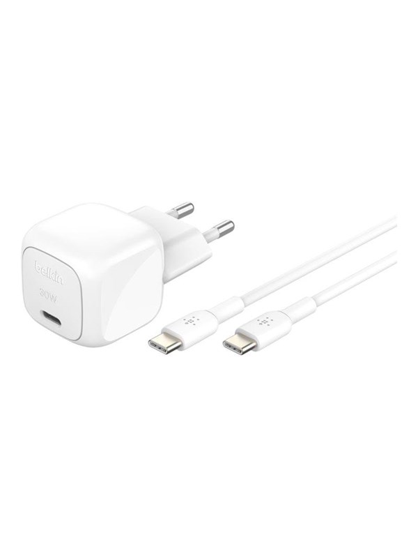 Belkin WCA008 30W - USB-C-seinälaturi, valkoinen
