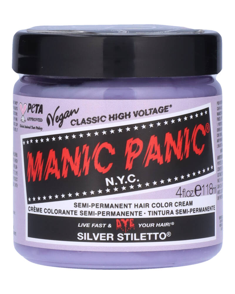 Manic Panic Classic Cream Silver Stiletto