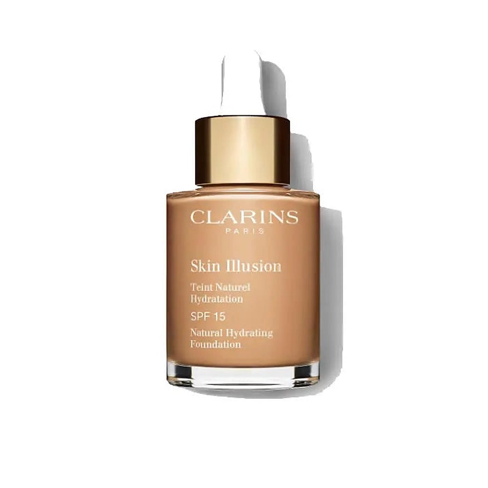 Clarins Skin Illusion — luonnollinen kosteuttava meikkivoide SPF 15 111 Auburn 30 ml