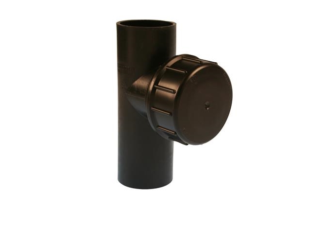 Geberit Peh renserør 90° Ø90 mm med dæksel