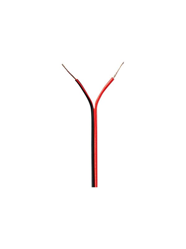 Nedis Kaiutinkaapeli | 2 x 0.50 mm2 | CCA | 100 m | Pyöreä | PVC | Musta / Punainen | Kääre