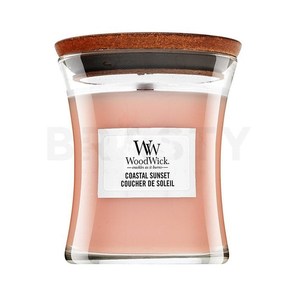 Woodwick Rannikon auringonlaskun tuoksukynttiläpurkki 85g