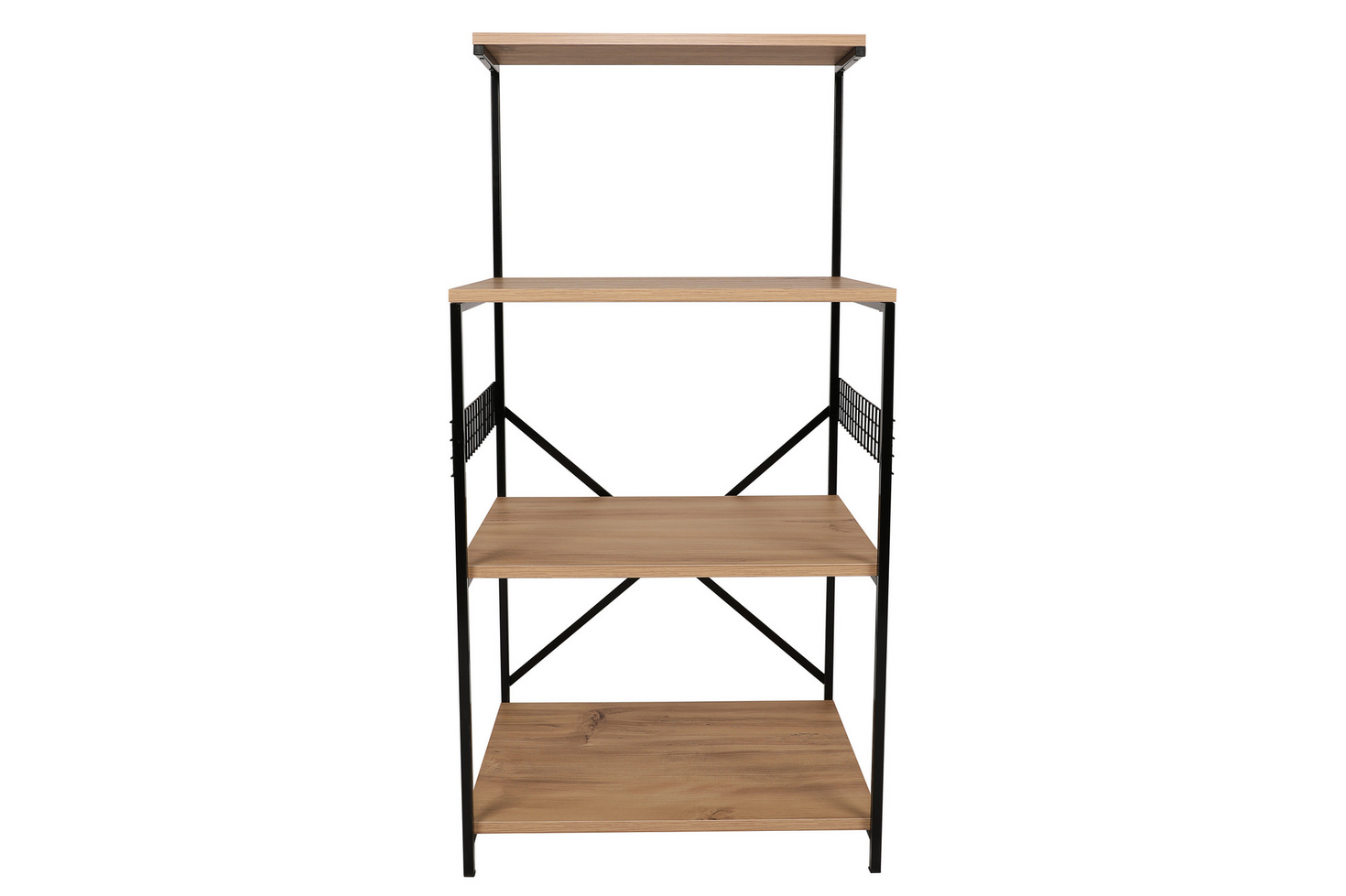 Norda Design Moderni monikäyttökaappi, musta ja mänty, 60x124x45 cm | 100 % melamiinipinnoitettu, metallijalat, tyylikäs muotoilu