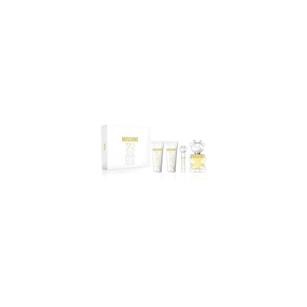 Moschino Toy 2 Lahjapakkaus: Eau de Parfum 100 ml, Eau de Parfum miniatyyri 10 ml, vartalovoide 100 ml ja suihkugeeli 100 ml - 100 ml