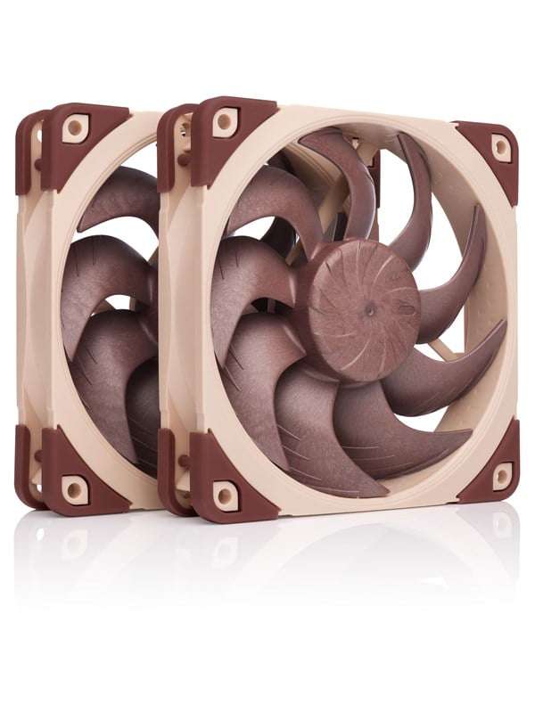 Noctua NF-A12x25 G2 PWM -tuuletinsarja, 120 mm, nestelaakeri, 2 kpl, beige