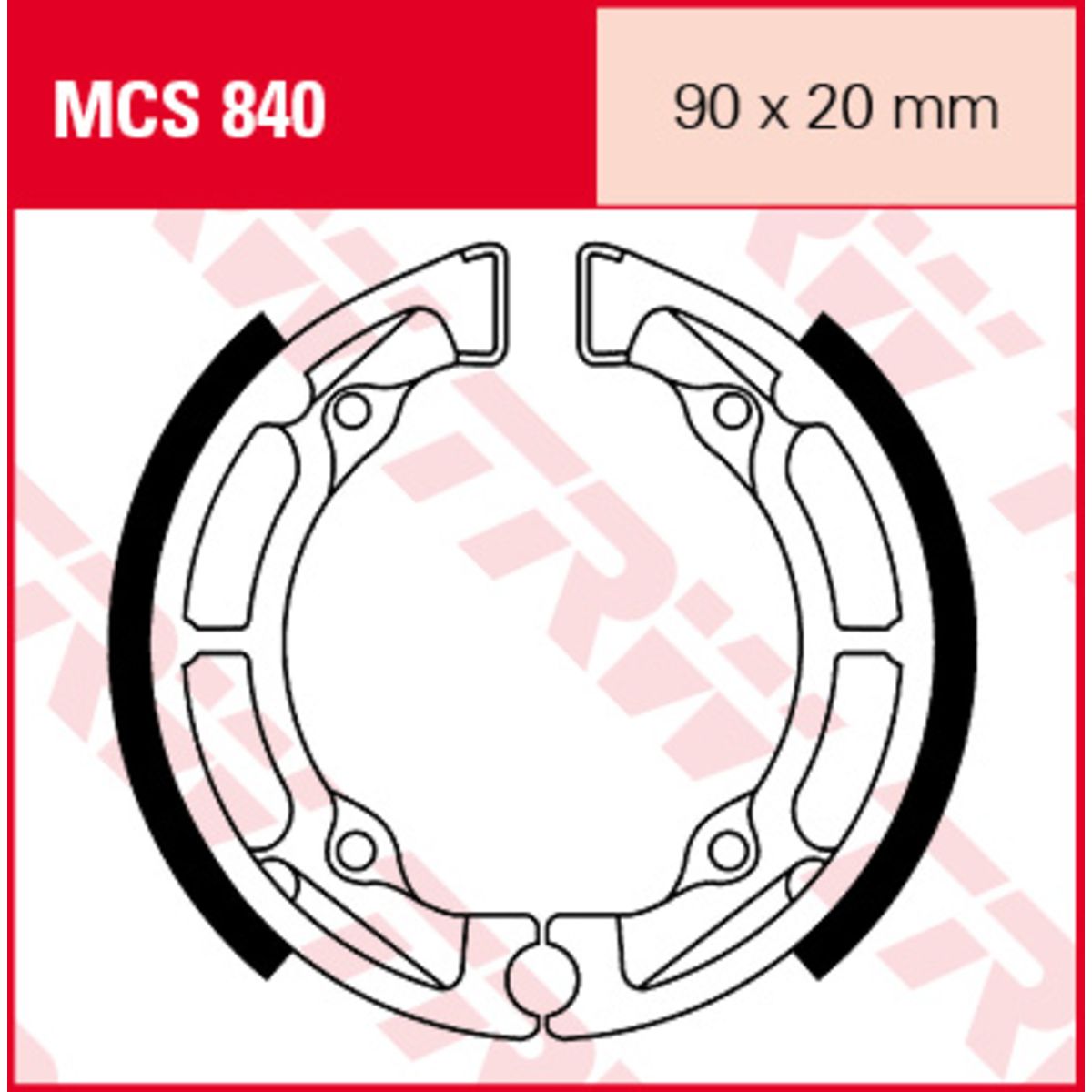 Jarrukenkäsarja TRW MCS840