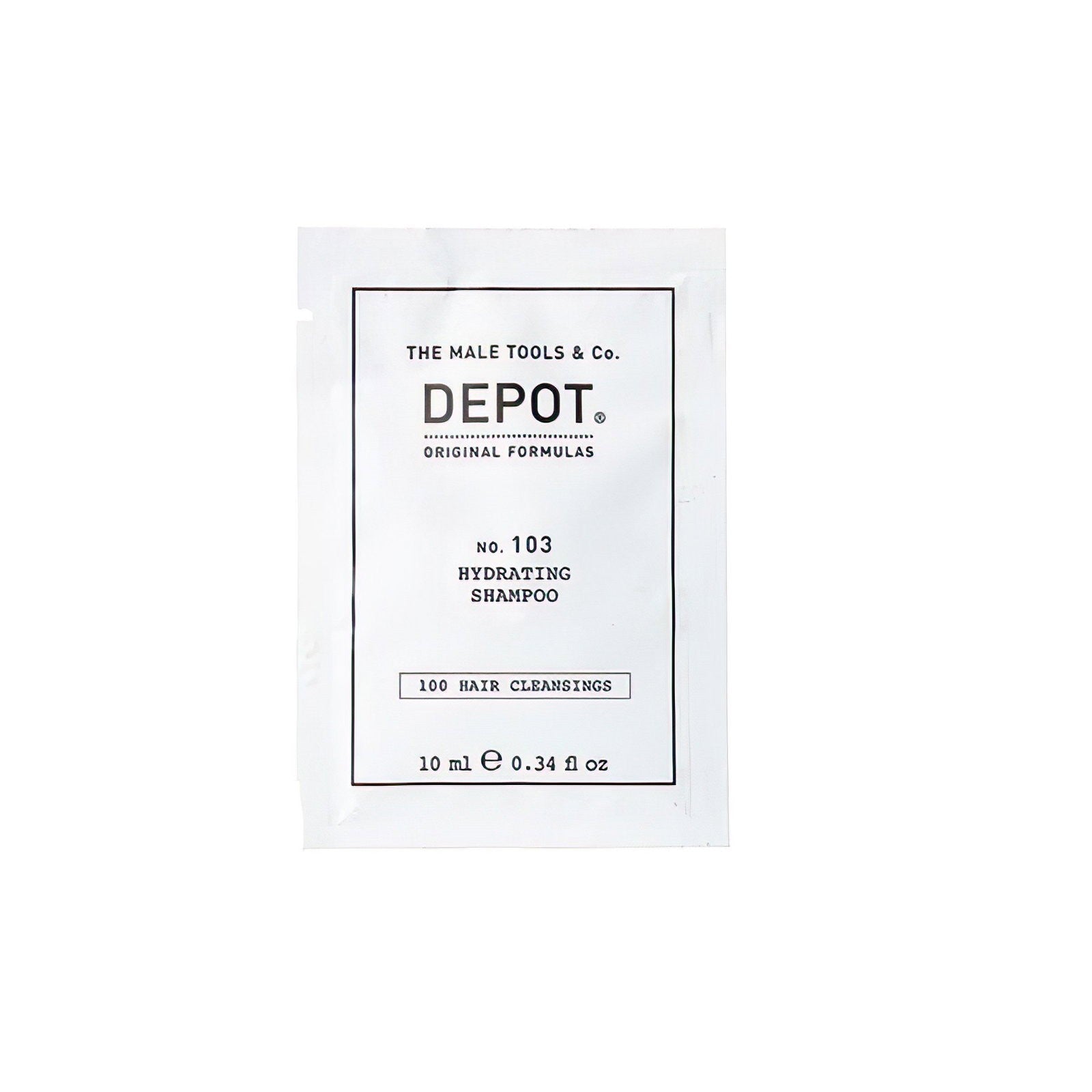 Depot, 100 Hiustenpuhdistusaine nro 103, Pro-vitamiini B5, Hiusshampoo, Kosteutukseen, 10 ml