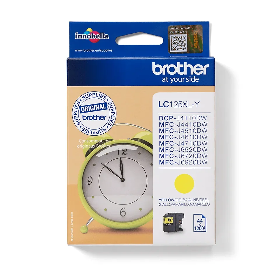 Brother LC 125XLY / LC125XLY High Capacity Yelllow Ink - Mustepatruuna Keltainen