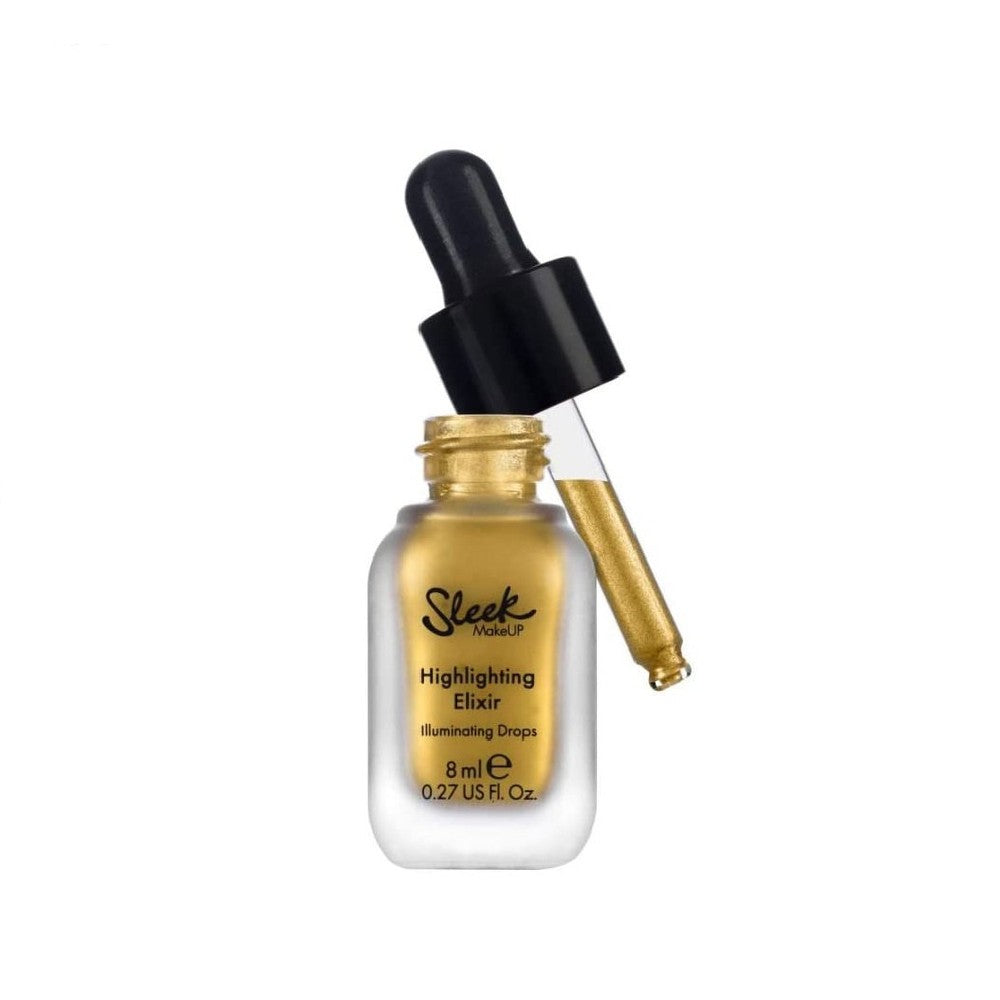 Sleek MakeUP Elixir Gocce Nestemäiset korostustuotteet hartioille ja dekolteelle Golden 8ml