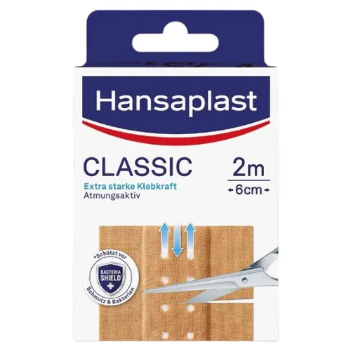 Hansaplast Classic Ensiapulaastarirulla - 2 m × 6 cm